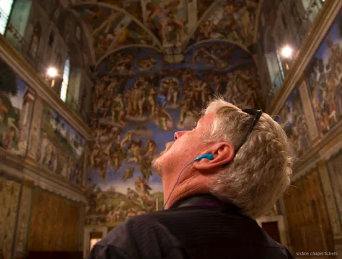 Cour de la Pigna incluse sur le parcours du billet audioguide pour la chapelle Sixtine