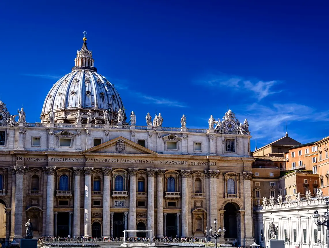 Renaissance gallery on the self-guided route to the Sistine Chapel